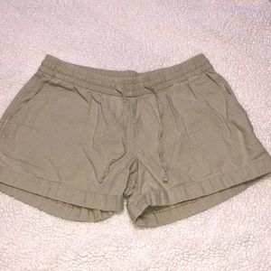 Old Navy Linen Blend Tie Front Shorts